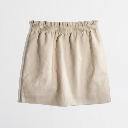 J. Crew Factory Linen Mini Skirt