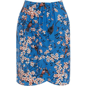 Oasis floral wrap skirt