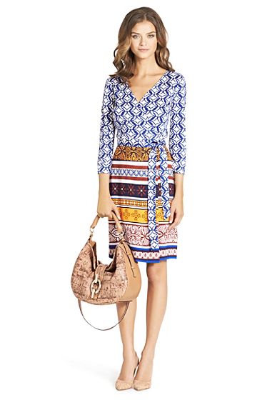 Diane von Furstenberg  ikat wrap dress