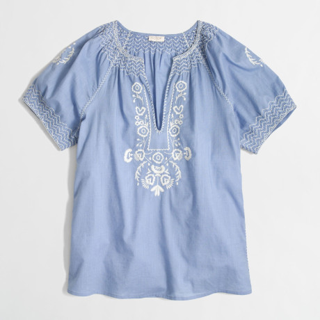 J. Crew Factory Peasant Blouse