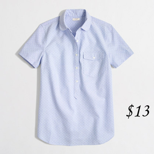 J. Crew Oxford Popover