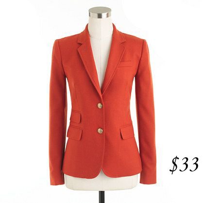 J. Crew Schoolboy Blazer (burnished rust)