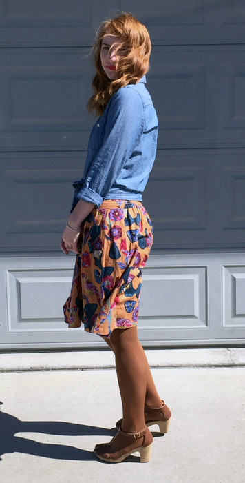 How to Wear the LuLaRoe Madison Skirt + Easy Floral Outfit