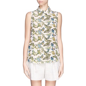 Equipment Butterfly Print Blouse