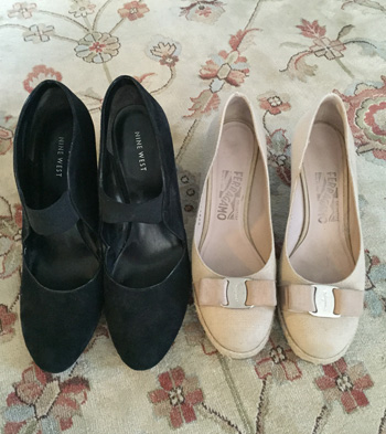 Nine West & Ferragamo shoes