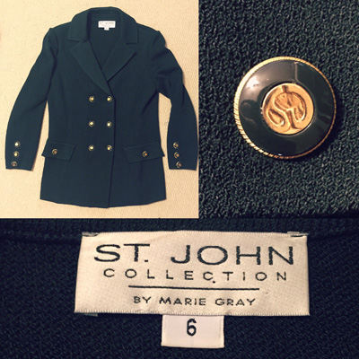 St. John knit blazer ($6)