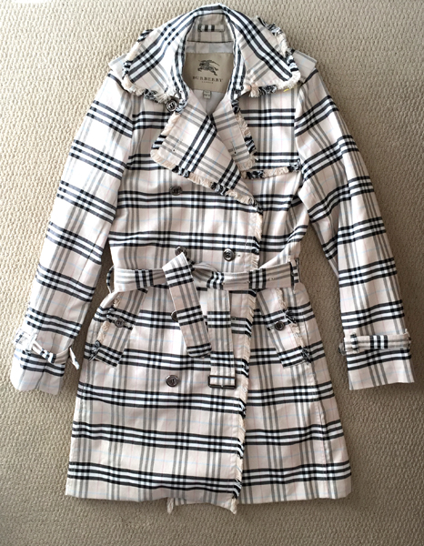 Burberry trench, $8 (!!!)