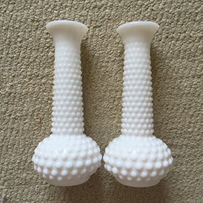 milkglass vases ($2 each)