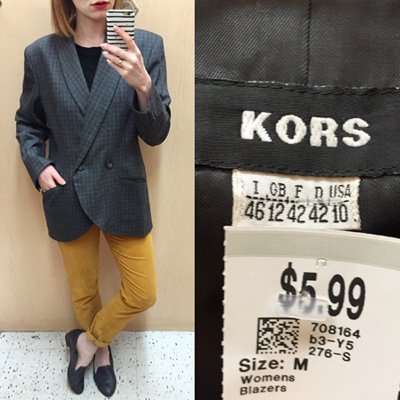 Kors blazer ($6)