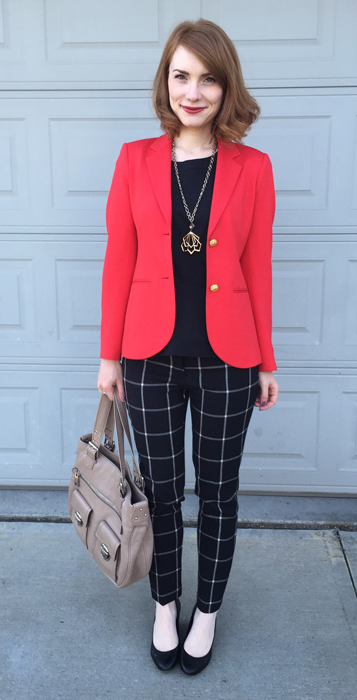 red, red blazer