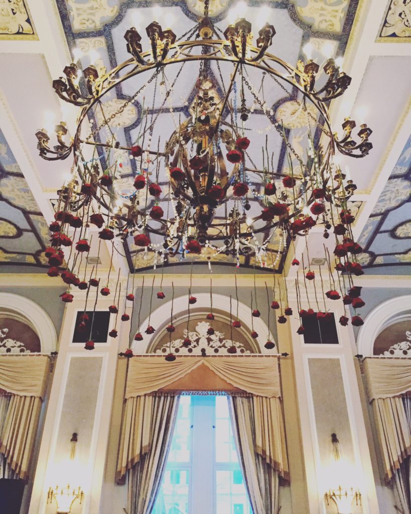 the rose chandelier