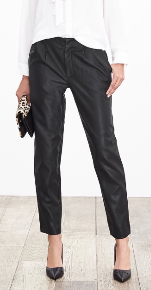 Banana Republic faux leather pants (!)