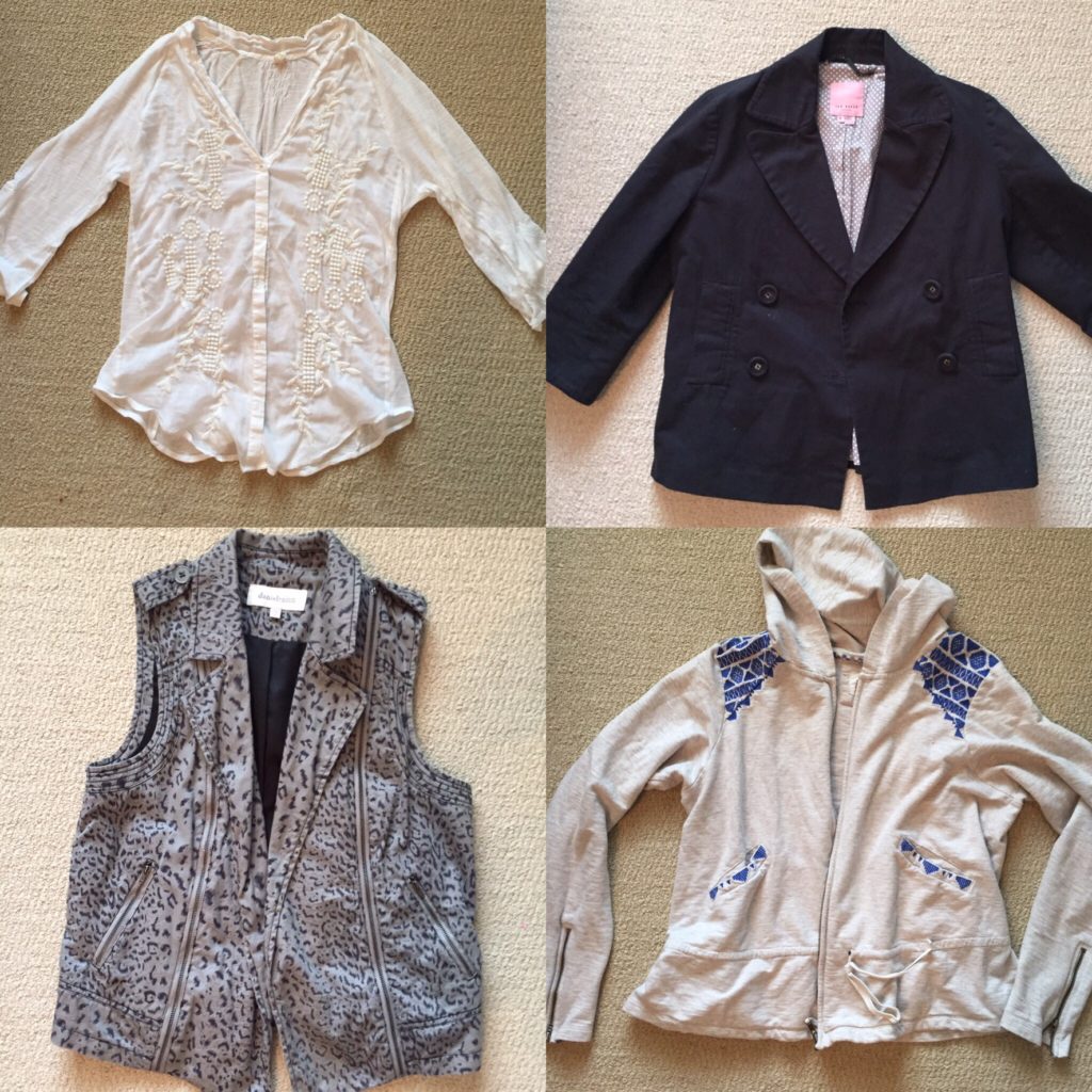 Clockwise from top left: Anthropologie, Ted Baker, Anthropologie, Daniel Rainn