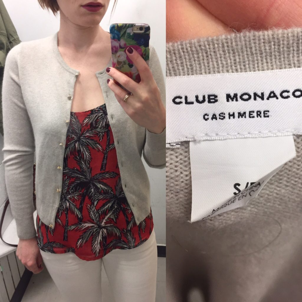 Club Monaco cardigan