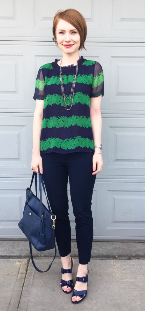 green + navy